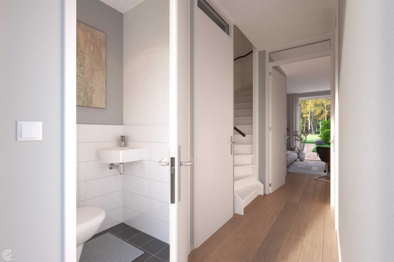 CG-Presentations - Architectuur, Artist Impressions - Redoute - 3D Impressie Entree hal