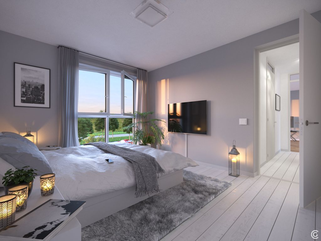 CG-Presentations - Architectuur, Artist Impressions, Plattegronden - Allure - AI LM Int bnr06 Slaapk Def2