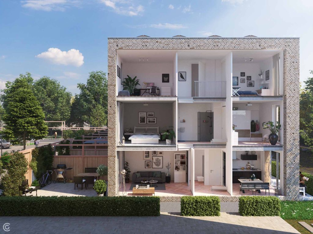 CG-Presentations - Artist Impressions - Plattegronden - PH AI Doorsende
