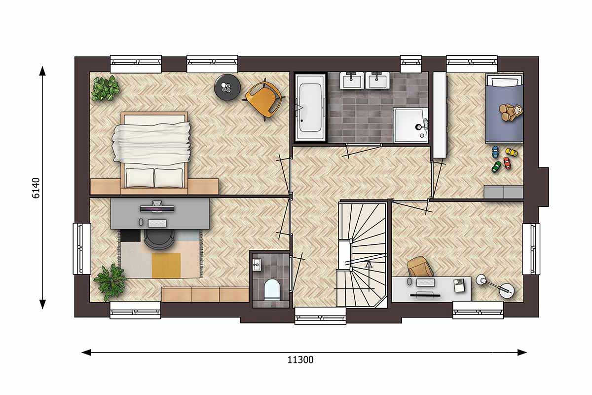CG-Presentations - Producten - Plattegrond - 2D Layout