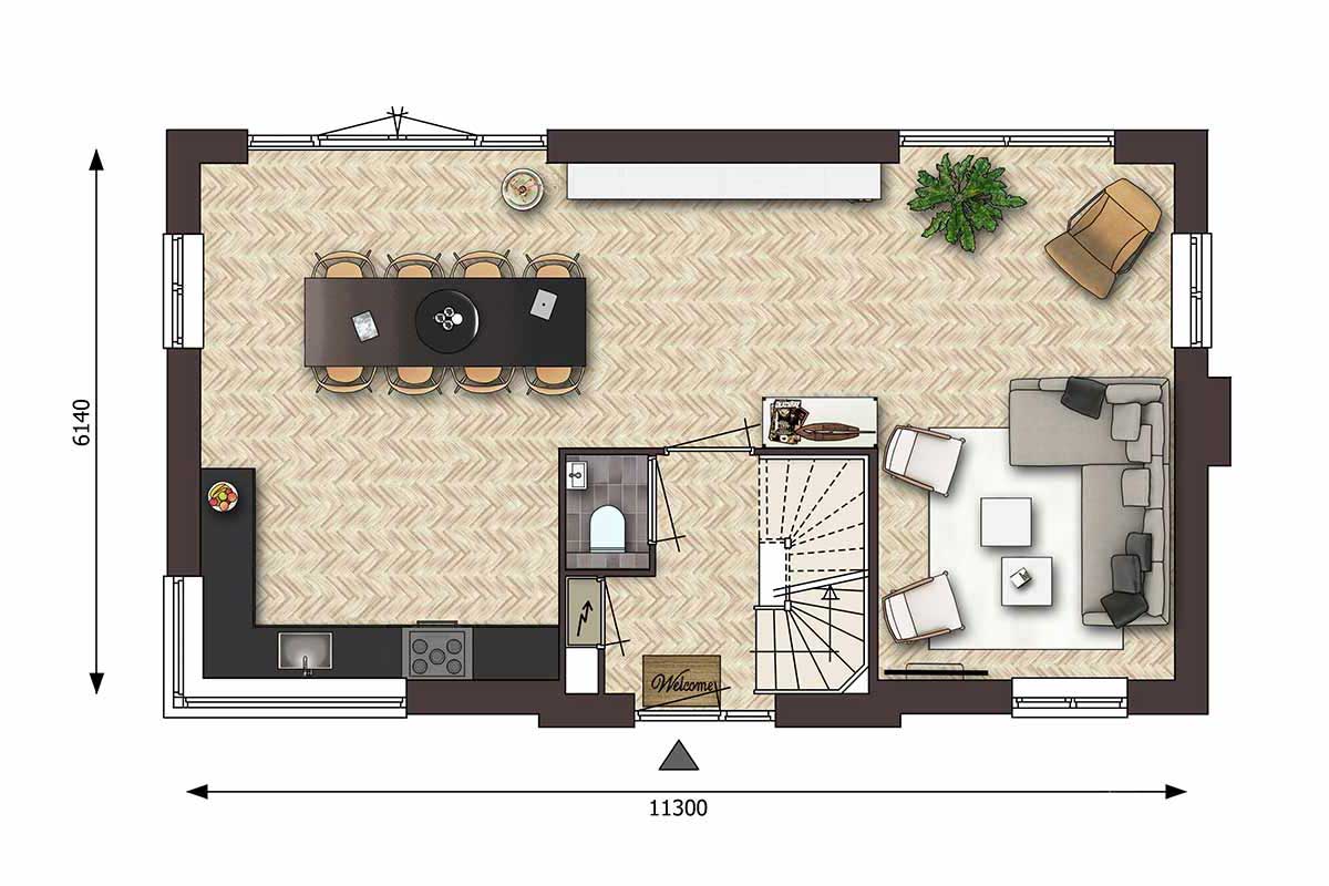 CG-Presentations - Producten - Plattegrond - 2D BG