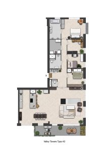 CG-Presentations - Architectuur - Plattegronden - Valley Towers - Jutsefasehof - Plattegrond-Valley-Towers-Type-A3