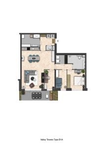 CG-Presentations - Architectuur - Plattegronden - Valley Towers - Jutsefasehof - Plattegrond-Valley-Towers-Type-B1A