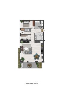 CG-Presentations - Architectuur - Plattegronden - Valley Towers - Jutsefasehof - Plattegrond-Valley-Towers-Type-D2