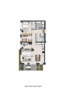 CG-Presentations - Architectuur - Plattegronden - Valley Towers - Jutsefasehof - Plattegrond-Valley-Towers-Type-D2-Optie