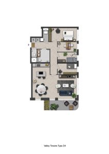 CG-Presentations - Architectuur - Plattegronden - Valley Towers - Jutsefasehof - Plattegrond-Valley-Towers-Type-D4