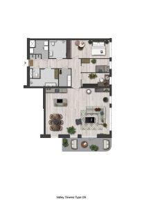 CG-Presentations - Architectuur - Plattegronden - Valley Towers - Jutsefasehof - Plattegrond-Valley-Towers-Type-D5