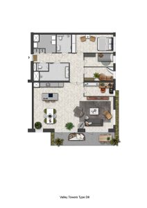 CG-Presentations - Architectuur - Plattegronden - Valley Towers - Jutsefasehof - Plattegrond-Valley-Towers-Type-D8
