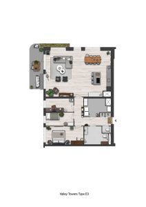 CG-Presentations - Architectuur - Plattegronden - Valley Towers - Jutsefasehof - Plattegrond-Valley-Towers-Type-E3