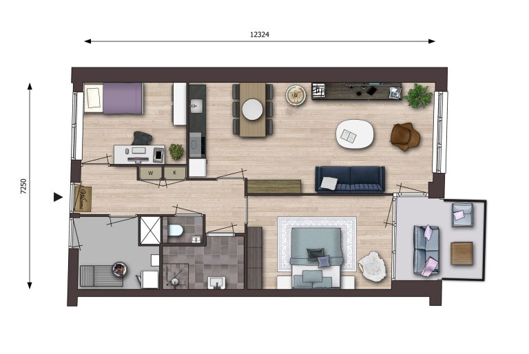 CG-Presentations - Architectuur - Plattegronden - Allure - koop 8e verd type-6 bouwnummer 10