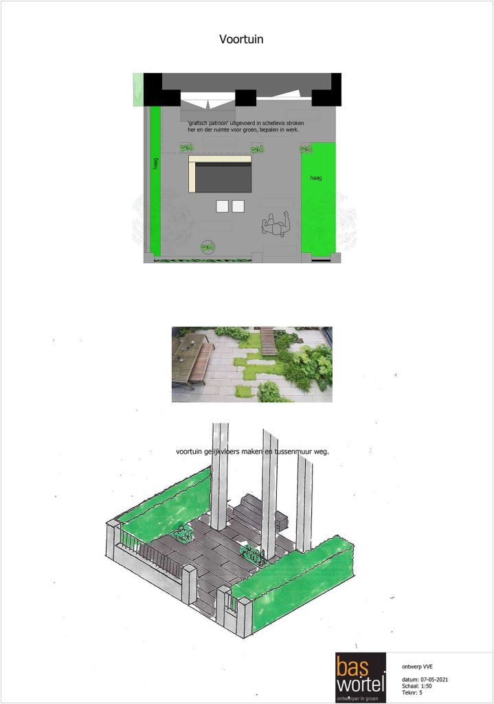 CG-Presentations - Architectuur, Artist Impressions - 3D Tuinconcept - Tekening Tuinontwerp Wortel