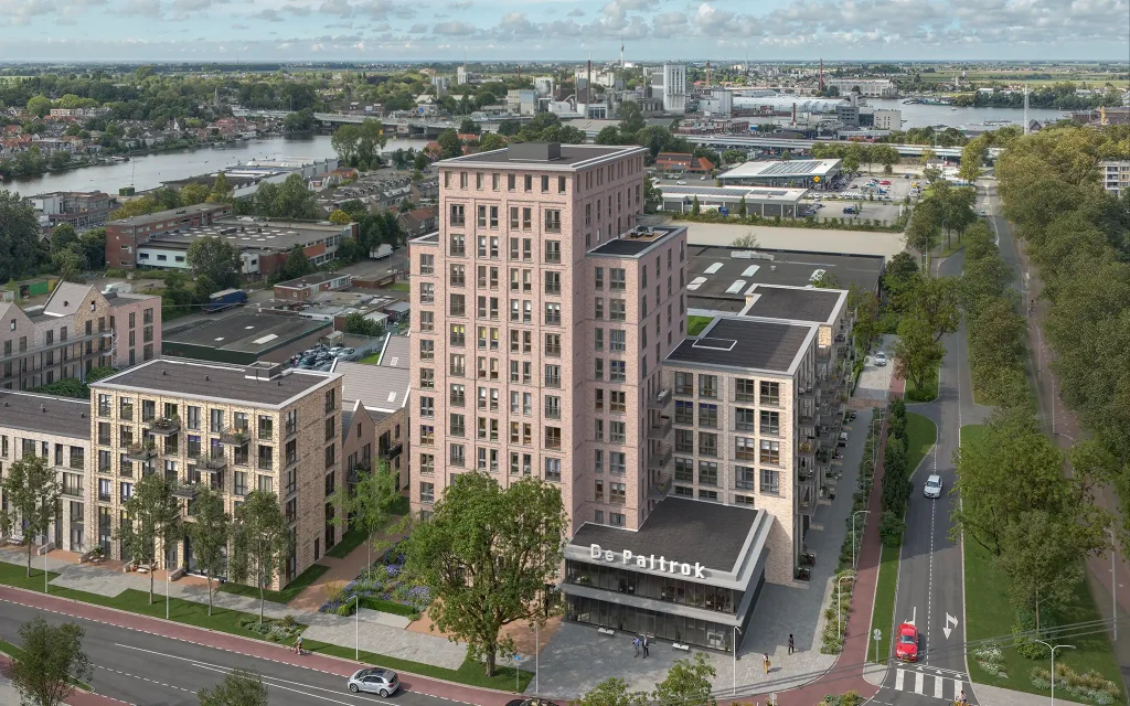 Overzicht van vastgoed projecten met visualisaties en artist impressions