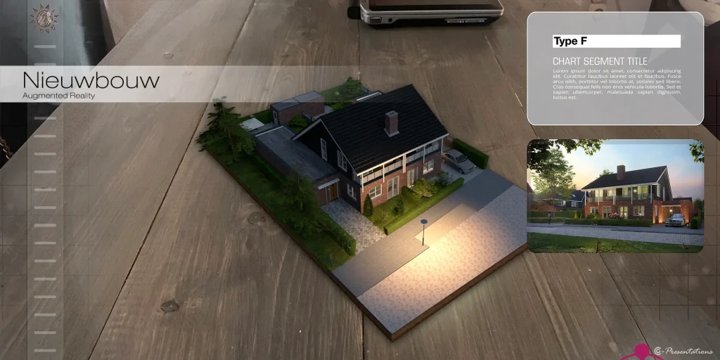 Augmented reality visualisatie van nieuwbouwproject