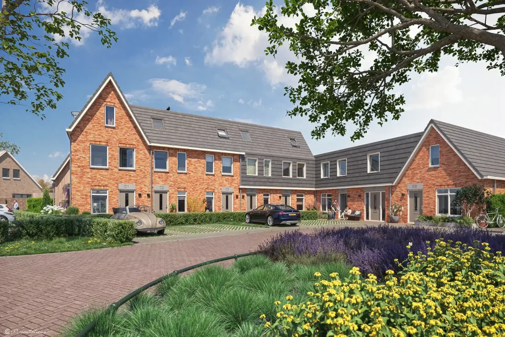 Exterieur impressie van Nieuwe Damhof in Putten gezien vanaf de straatzijde