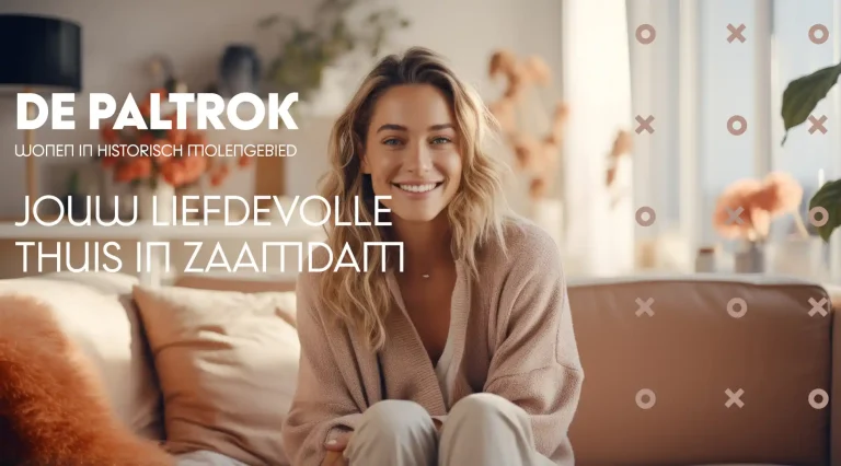 Introbeeld uit de 3D animatie video van De Paltrok in Zaandam
