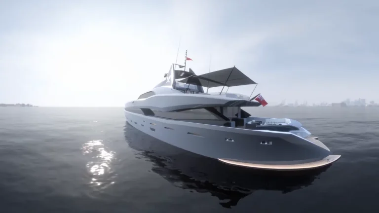 ICON Gotham jacht in 3D uit de VR-productie van CG-Presentations
