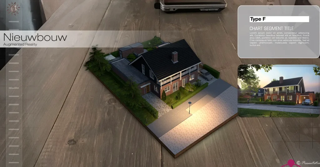 Augmented reality visualisatie van nieuwbouwproject