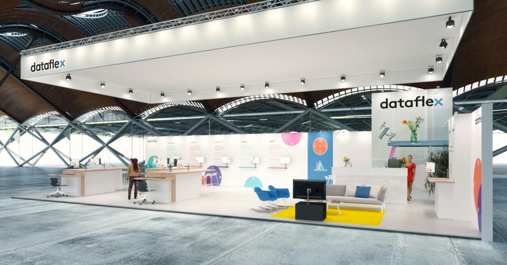 3D beursstand impressie Dataflex - CG-Presentations - Artist Impressions