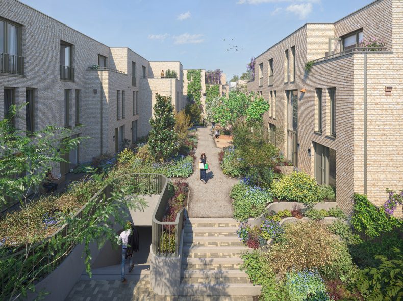 Impressie - Artist impressions Binnentuin Korenpassage
