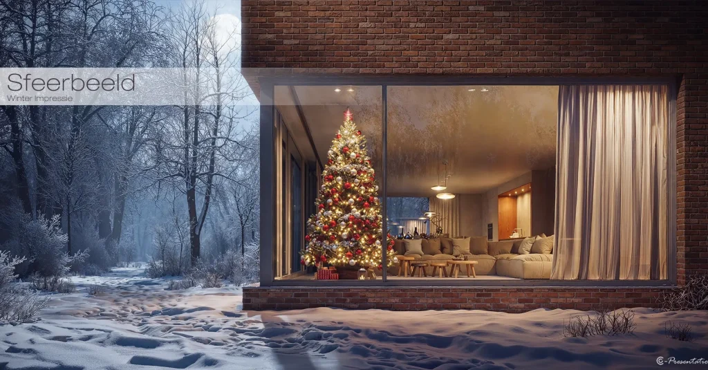 Winter sfeerbeeld – artist impressions en 3D visualisaties van een woningproject