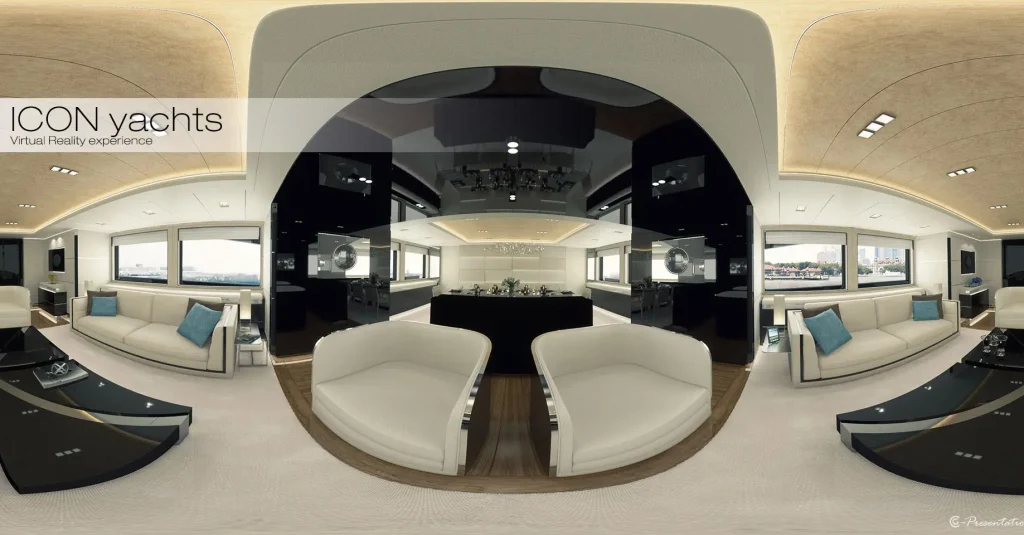 Virtual reality experience van 3D omgeving